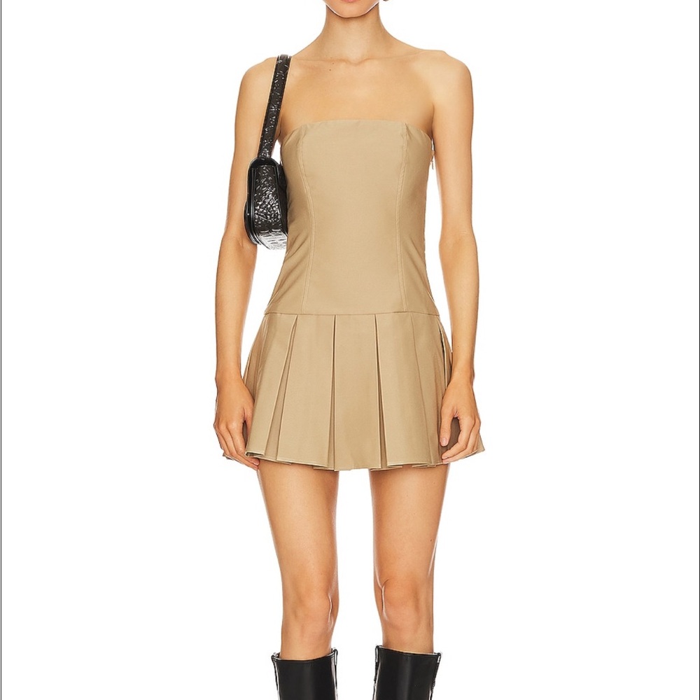 Superdown Ruby Tan Strapless Mini Dress - image 2